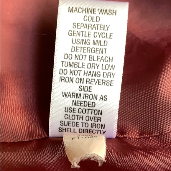 Maroon color suede jacket - Picture 8 of 8